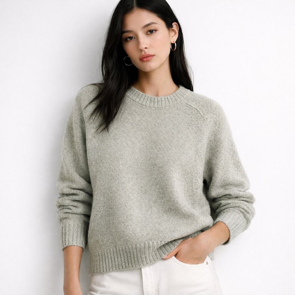 Zara 100% Wool Crew Neck Sweater – Size XL